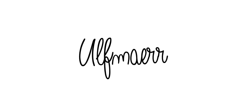 Make a beautiful signature design for name Ulfmaerr. With this signature (Angelique-Rose-font-FFP) style, you can create a handwritten signature for free. Ulfmaerr signature style 5 images and pictures png