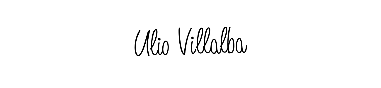 Design your own signature with our free online signature maker. With this signature software, you can create a handwritten (Angelique-Rose-font-FFP) signature for name Ulio Villalba. Ulio Villalba signature style 5 images and pictures png