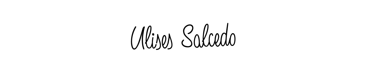 Design your own signature with our free online signature maker. With this signature software, you can create a handwritten (Angelique-Rose-font-FFP) signature for name Ulises Salcedo. Ulises Salcedo signature style 5 images and pictures png