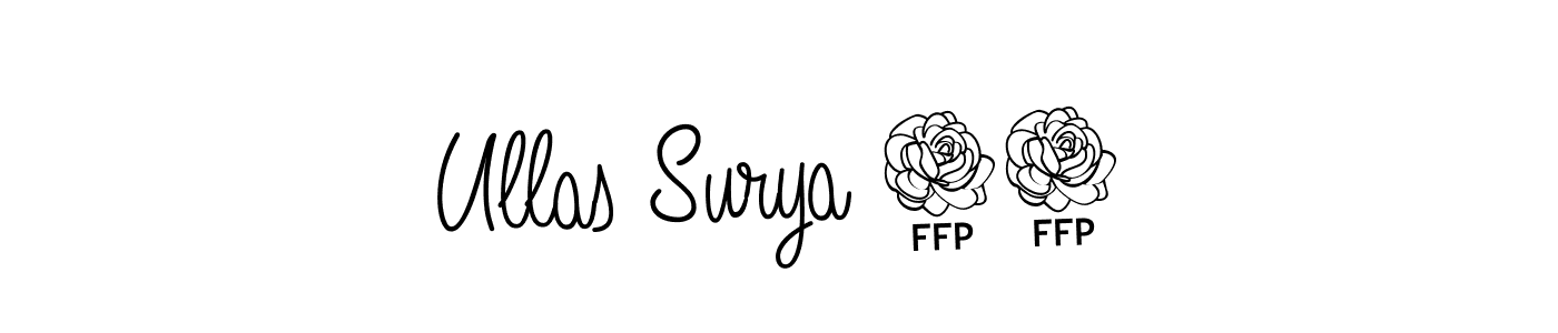 Ullas Surya 46 stylish signature style. Best Handwritten Sign (Angelique-Rose-font-FFP) for my name. Handwritten Signature Collection Ideas for my name Ullas Surya 46. Ullas Surya 46 signature style 5 images and pictures png
