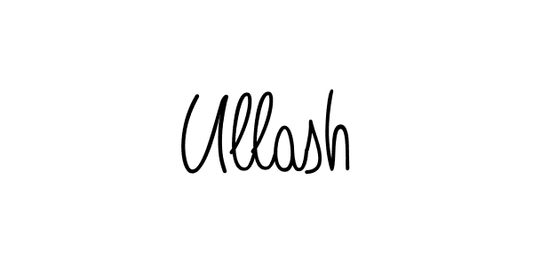 How to Draw Ullash signature style? Angelique-Rose-font-FFP is a latest design signature styles for name Ullash. Ullash signature style 5 images and pictures png