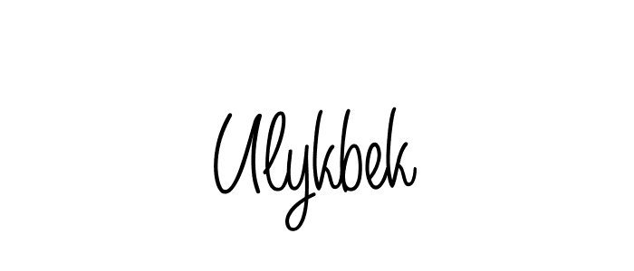 Create a beautiful signature design for name Ulykbek. With this signature (Angelique-Rose-font-FFP) fonts, you can make a handwritten signature for free. Ulykbek signature style 5 images and pictures png