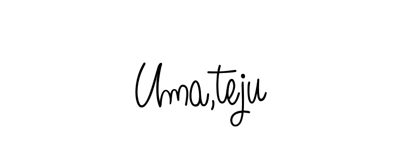 Make a beautiful signature design for name Uma,teju. Use this online signature maker to create a handwritten signature for free. Uma,teju signature style 5 images and pictures png