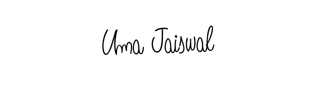 Make a short Uma Jaiswal signature style. Manage your documents anywhere anytime using Angelique-Rose-font-FFP. Create and add eSignatures, submit forms, share and send files easily. Uma Jaiswal signature style 5 images and pictures png