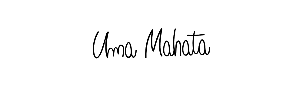 How to Draw Uma Mahata signature style? Angelique-Rose-font-FFP is a latest design signature styles for name Uma Mahata. Uma Mahata signature style 5 images and pictures png
