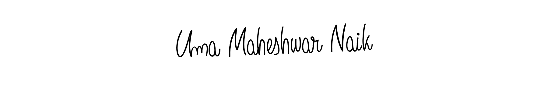 Create a beautiful signature design for name Uma Maheshwar Naik. With this signature (Angelique-Rose-font-FFP) fonts, you can make a handwritten signature for free. Uma Maheshwar Naik signature style 5 images and pictures png