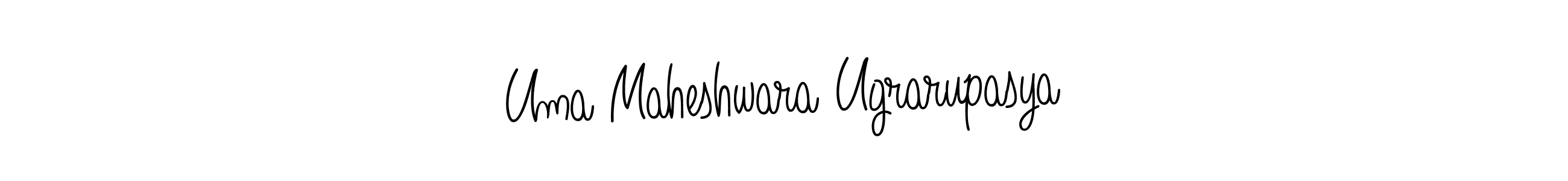 Also You can easily find your signature by using the search form. We will create Uma Maheshwara Ugrarupasya name handwritten signature images for you free of cost using Angelique-Rose-font-FFP sign style. Uma Maheshwara Ugrarupasya signature style 5 images and pictures png