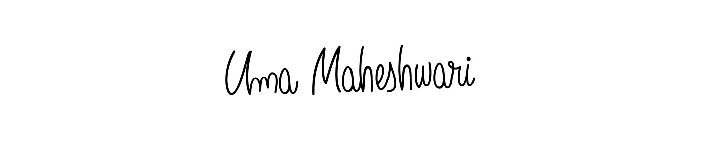 Design your own signature with our free online signature maker. With this signature software, you can create a handwritten (Angelique-Rose-font-FFP) signature for name Uma Maheshwari. Uma Maheshwari signature style 5 images and pictures png
