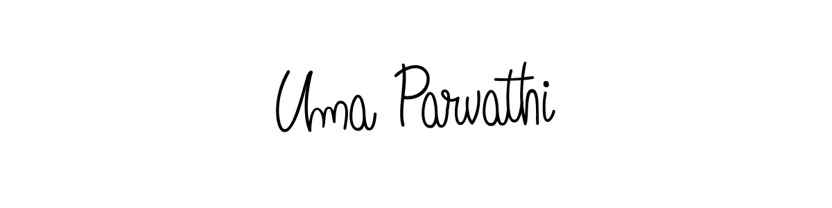 Once you've used our free online signature maker to create your best signature Angelique-Rose-font-FFP style, it's time to enjoy all of the benefits that Uma Parvathi name signing documents. Uma Parvathi signature style 5 images and pictures png