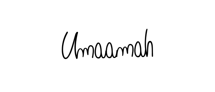 Make a beautiful signature design for name Umaamah. Use this online signature maker to create a handwritten signature for free. Umaamah signature style 5 images and pictures png