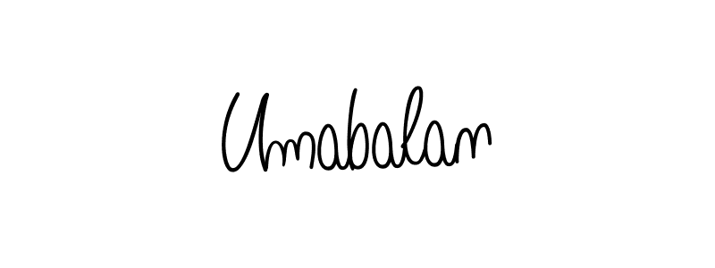 Umabalan stylish signature style. Best Handwritten Sign (Angelique-Rose-font-FFP) for my name. Handwritten Signature Collection Ideas for my name Umabalan. Umabalan signature style 5 images and pictures png