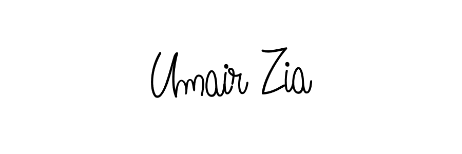 Create a beautiful signature design for name Umair Zia. With this signature (Angelique-Rose-font-FFP) fonts, you can make a handwritten signature for free. Umair Zia signature style 5 images and pictures png