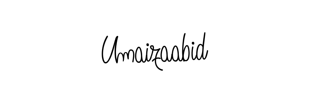 Create a beautiful signature design for name Umaizaabid. With this signature (Angelique-Rose-font-FFP) fonts, you can make a handwritten signature for free. Umaizaabid signature style 5 images and pictures png