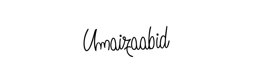 Create a beautiful signature design for name Umaizaabid. With this signature (Angelique-Rose-font-FFP) fonts, you can make a handwritten signature for free. Umaizaabid signature style 5 images and pictures png