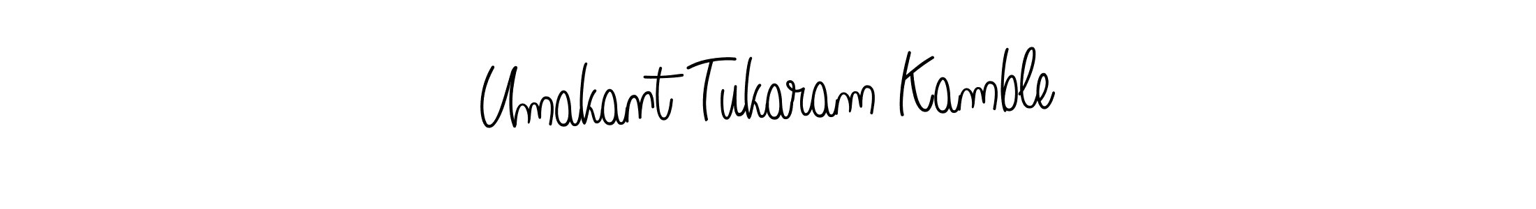 Create a beautiful signature design for name Umakant Tukaram Kamble. With this signature (Angelique-Rose-font-FFP) fonts, you can make a handwritten signature for free. Umakant Tukaram Kamble signature style 5 images and pictures png