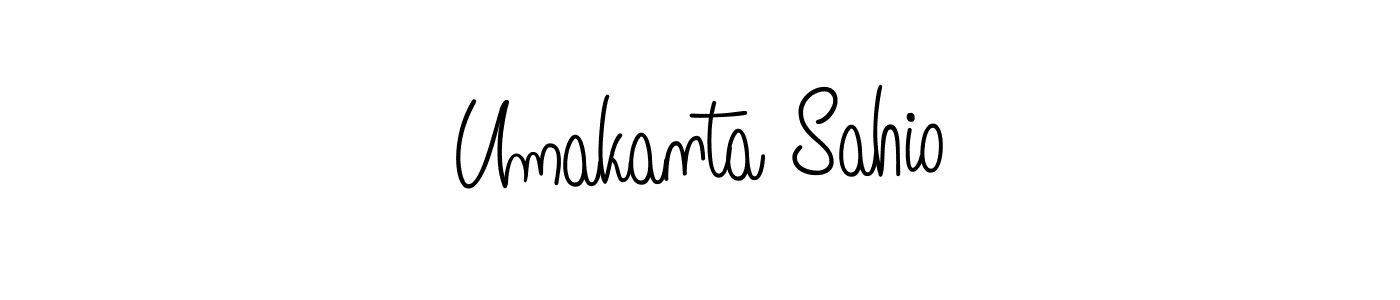 Umakanta Sahio stylish signature style. Best Handwritten Sign (Angelique-Rose-font-FFP) for my name. Handwritten Signature Collection Ideas for my name Umakanta Sahio. Umakanta Sahio signature style 5 images and pictures png