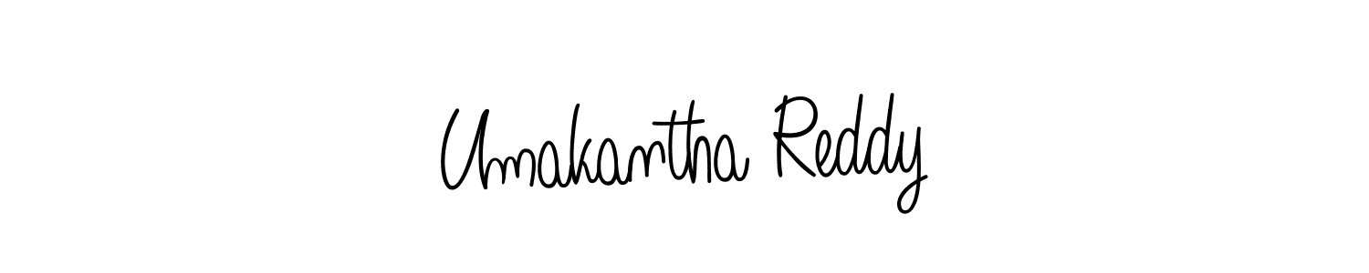 Design your own signature with our free online signature maker. With this signature software, you can create a handwritten (Angelique-Rose-font-FFP) signature for name Umakantha Reddy. Umakantha Reddy signature style 5 images and pictures png