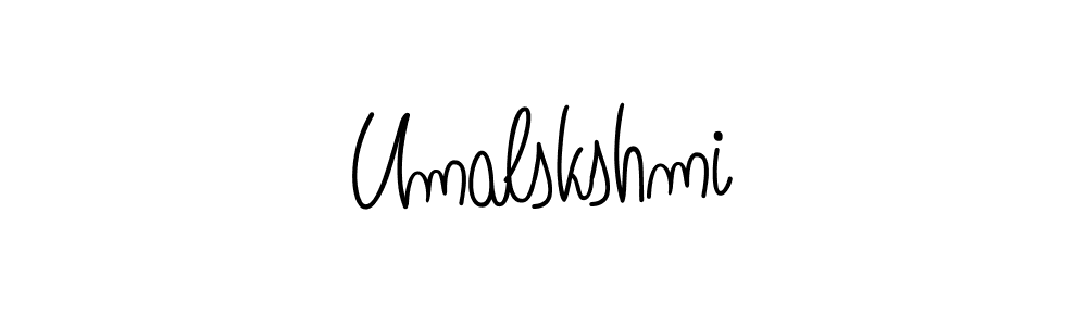 Design your own signature with our free online signature maker. With this signature software, you can create a handwritten (Angelique-Rose-font-FFP) signature for name Umalskshmi. Umalskshmi signature style 5 images and pictures png