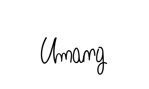 Umang stylish signature style. Best Handwritten Sign (Angelique-Rose-font-FFP) for my name. Handwritten Signature Collection Ideas for my name Umang. Umang signature style 5 images and pictures png