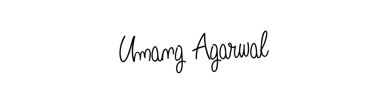 How to make Umang Agarwal signature? Angelique-Rose-font-FFP is a professional autograph style. Create handwritten signature for Umang Agarwal name. Umang Agarwal signature style 5 images and pictures png