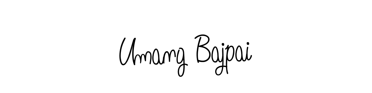 It looks lik you need a new signature style for name Umang Bajpai. Design unique handwritten (Angelique-Rose-font-FFP) signature with our free signature maker in just a few clicks. Umang Bajpai signature style 5 images and pictures png
