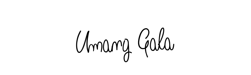 You can use this online signature creator to create a handwritten signature for the name Umang Gala. This is the best online autograph maker. Umang Gala signature style 5 images and pictures png