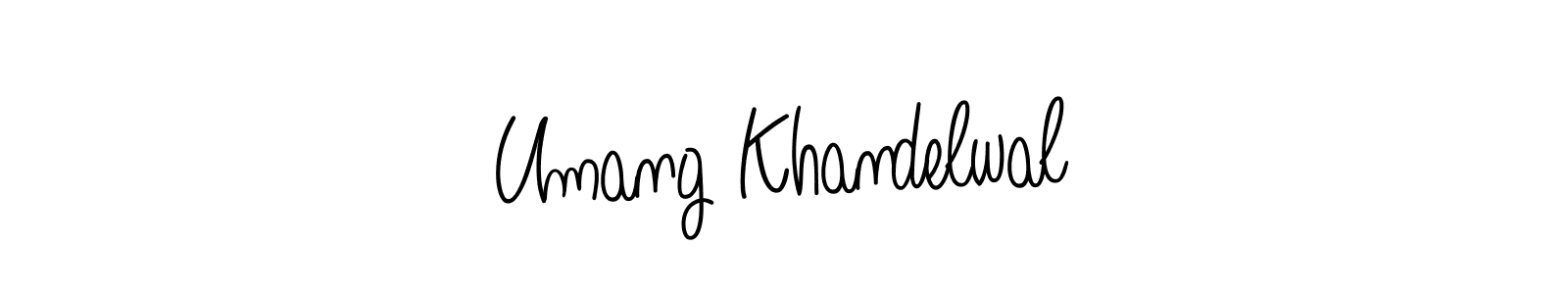 Make a beautiful signature design for name Umang Khandelwal. Use this online signature maker to create a handwritten signature for free. Umang Khandelwal signature style 5 images and pictures png