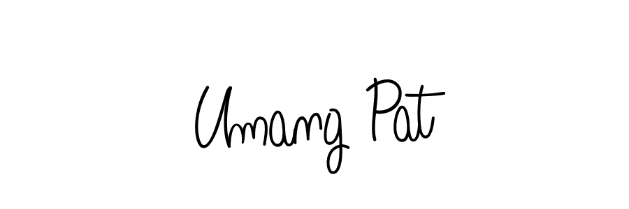 Also we have Umang Pat name is the best signature style. Create professional handwritten signature collection using Angelique-Rose-font-FFP autograph style. Umang Pat signature style 5 images and pictures png