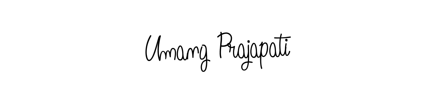 Here are the top 10 professional signature styles for the name Umang Prajapati. These are the best autograph styles you can use for your name. Umang Prajapati signature style 5 images and pictures png