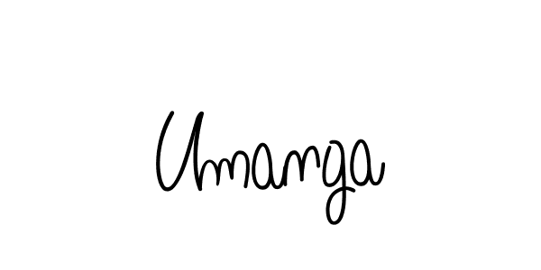 Also we have Umanga name is the best signature style. Create professional handwritten signature collection using Angelique-Rose-font-FFP autograph style. Umanga signature style 5 images and pictures png