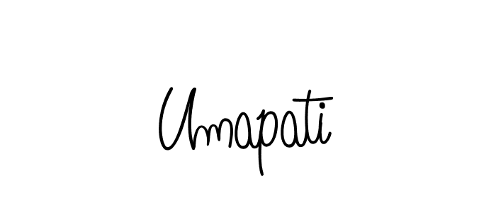 Umapati stylish signature style. Best Handwritten Sign (Angelique-Rose-font-FFP) for my name. Handwritten Signature Collection Ideas for my name Umapati. Umapati signature style 5 images and pictures png