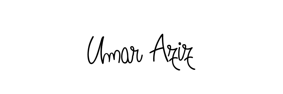 You can use this online signature creator to create a handwritten signature for the name Umar Aziz. This is the best online autograph maker. Umar Aziz signature style 5 images and pictures png