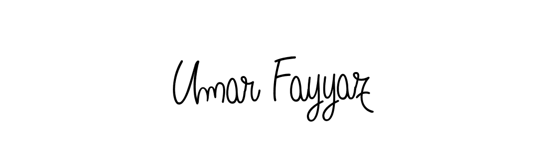 Make a beautiful signature design for name Umar Fayyaz. With this signature (Angelique-Rose-font-FFP) style, you can create a handwritten signature for free. Umar Fayyaz signature style 5 images and pictures png