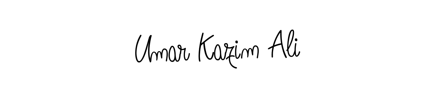 How to Draw Umar Kazim Ali signature style? Angelique-Rose-font-FFP is a latest design signature styles for name Umar Kazim Ali. Umar Kazim Ali signature style 5 images and pictures png