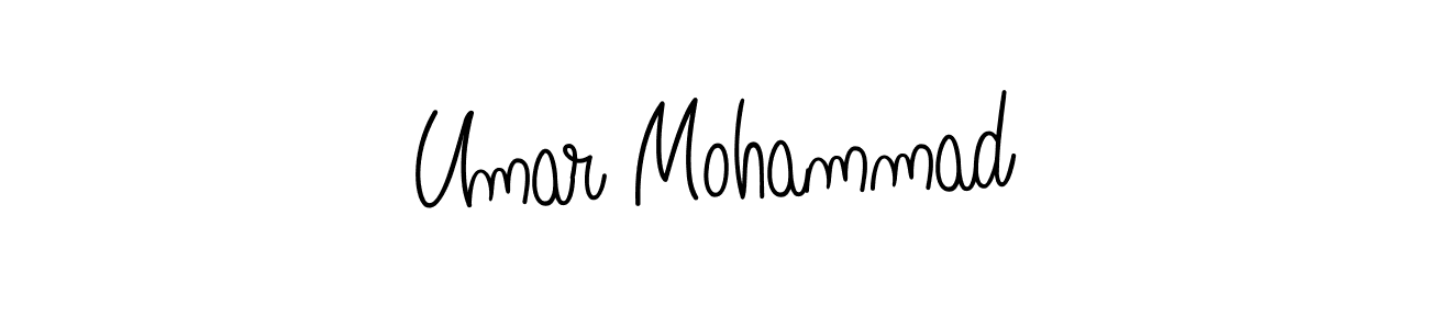 Make a beautiful signature design for name Umar Mohammad. With this signature (Angelique-Rose-font-FFP) style, you can create a handwritten signature for free. Umar Mohammad signature style 5 images and pictures png