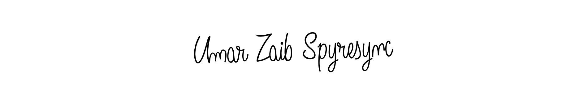 Once you've used our free online signature maker to create your best signature Angelique-Rose-font-FFP style, it's time to enjoy all of the benefits that Umar Zaib Spyresync name signing documents. Umar Zaib Spyresync signature style 5 images and pictures png