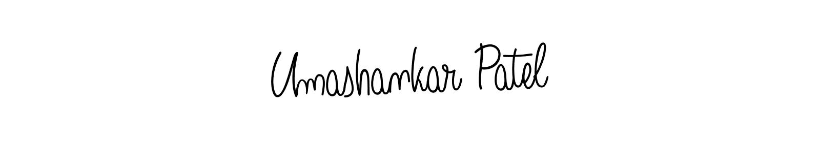 The best way (Angelique-Rose-font-FFP) to make a short signature is to pick only two or three words in your name. The name Umashankar Patel include a total of six letters. For converting this name. Umashankar Patel signature style 5 images and pictures png