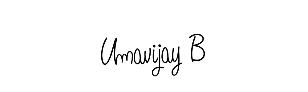 It looks lik you need a new signature style for name Umavijay B. Design unique handwritten (Angelique-Rose-font-FFP) signature with our free signature maker in just a few clicks. Umavijay B signature style 5 images and pictures png