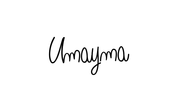 Create a beautiful signature design for name Umayma. With this signature (Angelique-Rose-font-FFP) fonts, you can make a handwritten signature for free. Umayma signature style 5 images and pictures png