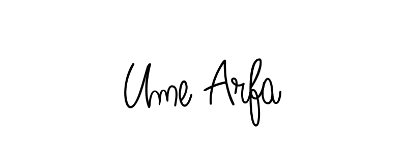 if you are searching for the best signature style for your name Ume Arfa. so please give up your signature search. here we have designed multiple signature styles  using Angelique-Rose-font-FFP. Ume Arfa signature style 5 images and pictures png