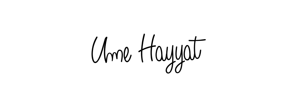 How to Draw Ume Hayyat signature style? Angelique-Rose-font-FFP is a latest design signature styles for name Ume Hayyat. Ume Hayyat signature style 5 images and pictures png