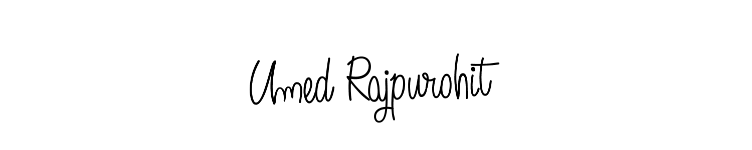 Create a beautiful signature design for name Umed Rajpurohit. With this signature (Angelique-Rose-font-FFP) fonts, you can make a handwritten signature for free. Umed Rajpurohit signature style 5 images and pictures png