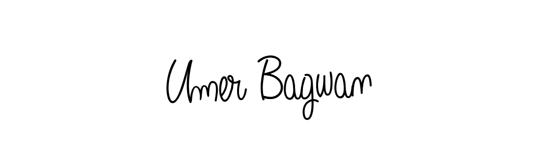 Create a beautiful signature design for name Umer Bagwan. With this signature (Angelique-Rose-font-FFP) fonts, you can make a handwritten signature for free. Umer Bagwan signature style 5 images and pictures png