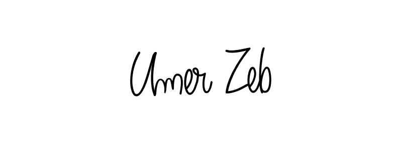 Once you've used our free online signature maker to create your best signature Angelique-Rose-font-FFP style, it's time to enjoy all of the benefits that Umer Zeb name signing documents. Umer Zeb signature style 5 images and pictures png