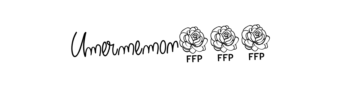 Angelique-Rose-font-FFP is a professional signature style that is perfect for those who want to add a touch of class to their signature. It is also a great choice for those who want to make their signature more unique. Get Umermemon321 name to fancy signature for free. Umermemon321 signature style 5 images and pictures png