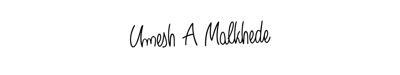 Also You can easily find your signature by using the search form. We will create Umesh A Malkhede name handwritten signature images for you free of cost using Angelique-Rose-font-FFP sign style. Umesh A Malkhede signature style 5 images and pictures png