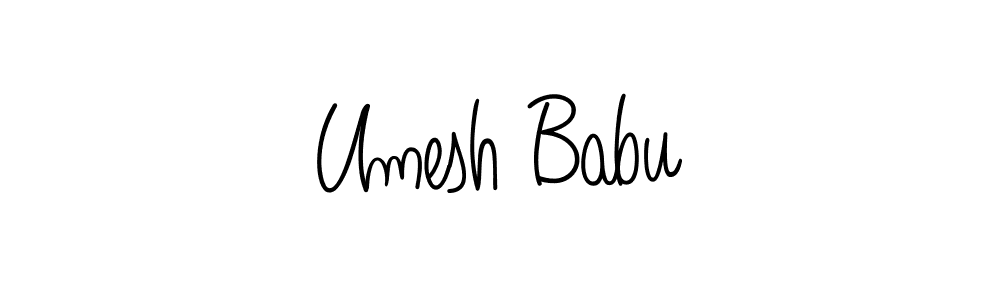 Make a beautiful signature design for name Umesh Babu. Use this online signature maker to create a handwritten signature for free. Umesh Babu signature style 5 images and pictures png