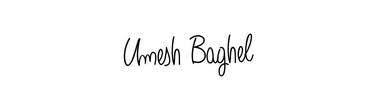Design your own signature with our free online signature maker. With this signature software, you can create a handwritten (Angelique-Rose-font-FFP) signature for name Umesh Baghel. Umesh Baghel signature style 5 images and pictures png