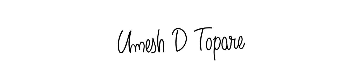 if you are searching for the best signature style for your name Umesh D Topare. so please give up your signature search. here we have designed multiple signature styles  using Angelique-Rose-font-FFP. Umesh D Topare signature style 5 images and pictures png