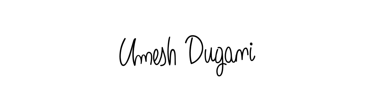 Design your own signature with our free online signature maker. With this signature software, you can create a handwritten (Angelique-Rose-font-FFP) signature for name Umesh Dugani. Umesh Dugani signature style 5 images and pictures png